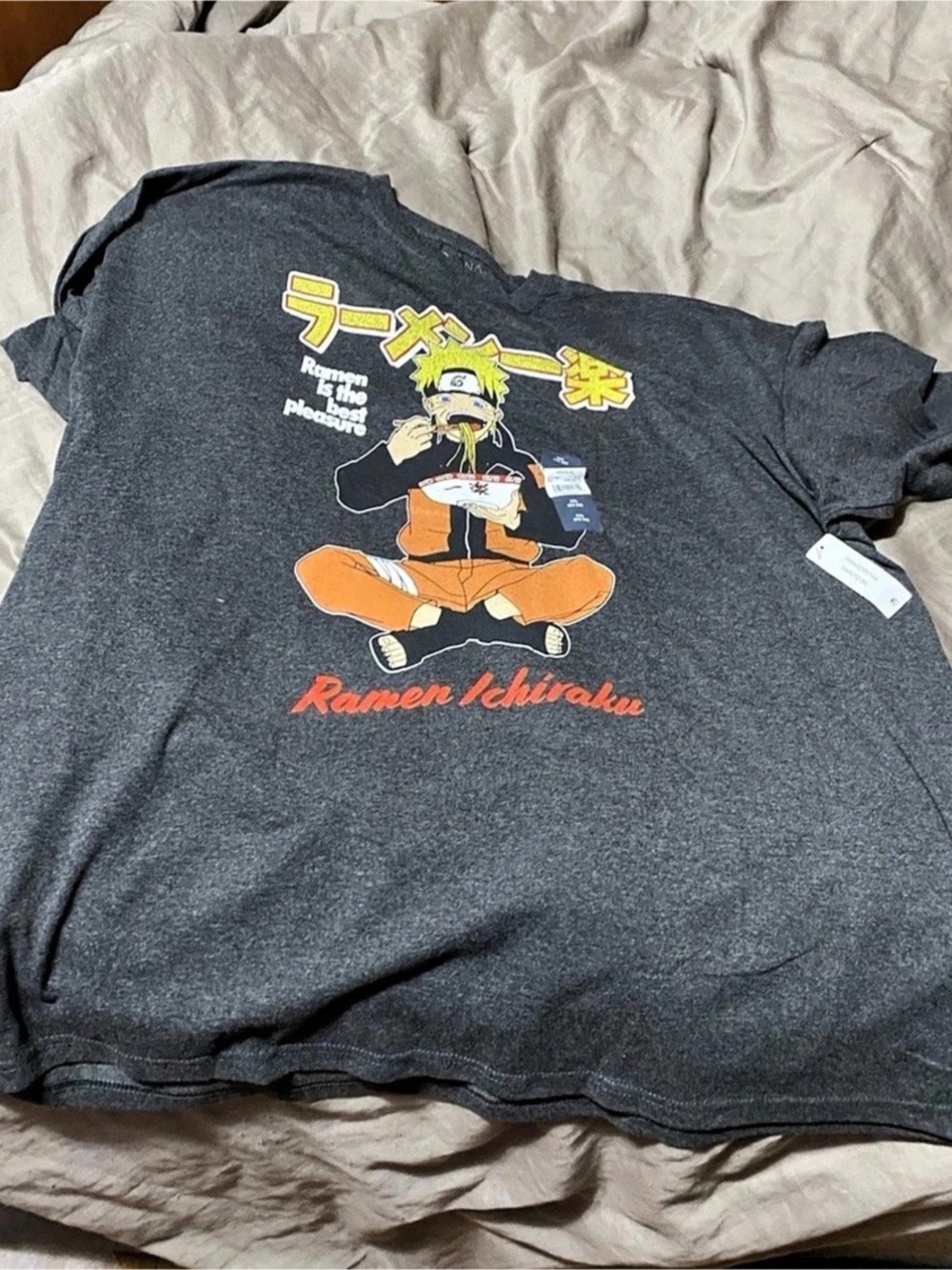 Naruto Ramen Ichiraku Naruto graphic tee Graphic Tee Gray 3XL NWT